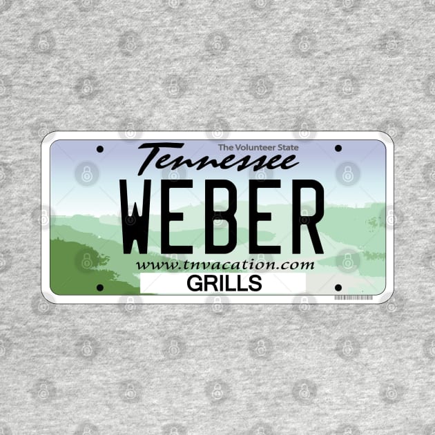 Tennessee Custom Weber grill license plate by zavod44